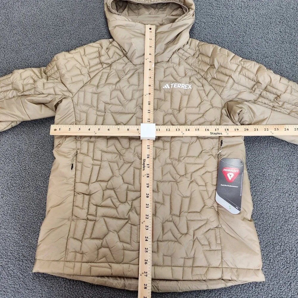 Mens Size S Adidas Terrex Xperior PrimaLoft Fill Insulated Jacket Brown KA6934